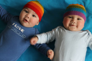 Equality Stripe Hat Twins